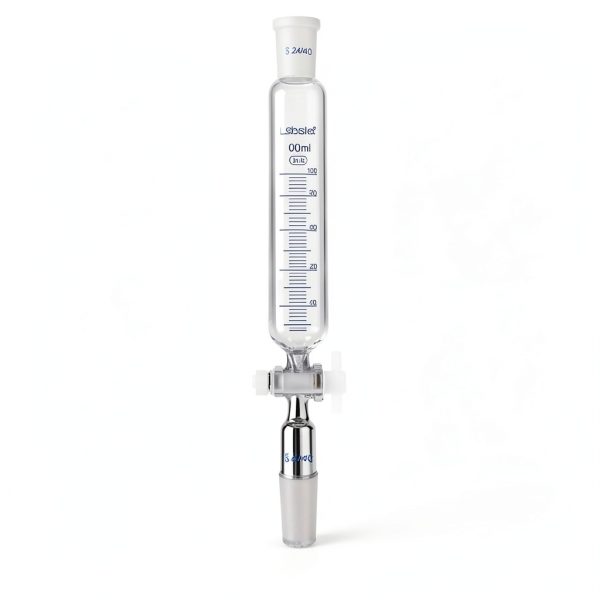 Labasics Addition Funnel 100ml Borosilicate Glass with PTFE Stopcock-2