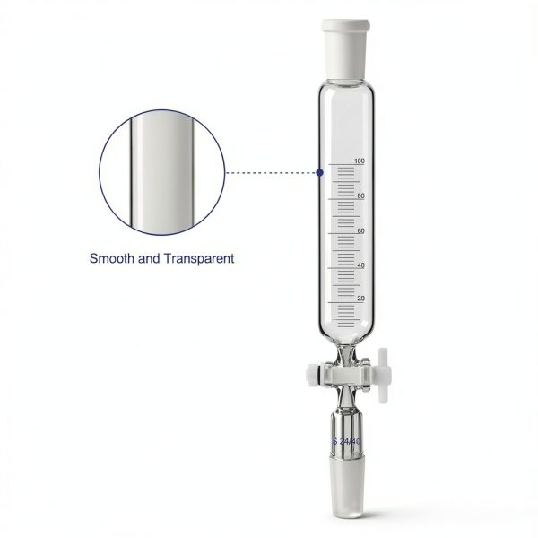Labasics Addition Funnel 100ml Borosilicate Glass with PTFE Stopcock-1