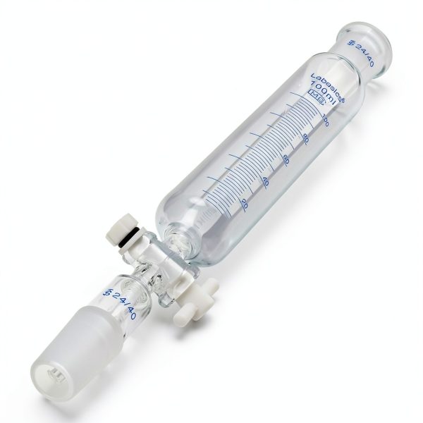 Labasics Addition Funnel 100ml Borosilicate Glass with PTFE Stopcock-4
