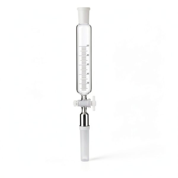Labasics Addition Funnel 100ml Borosilicate Glass with PTFE Stopcock-3