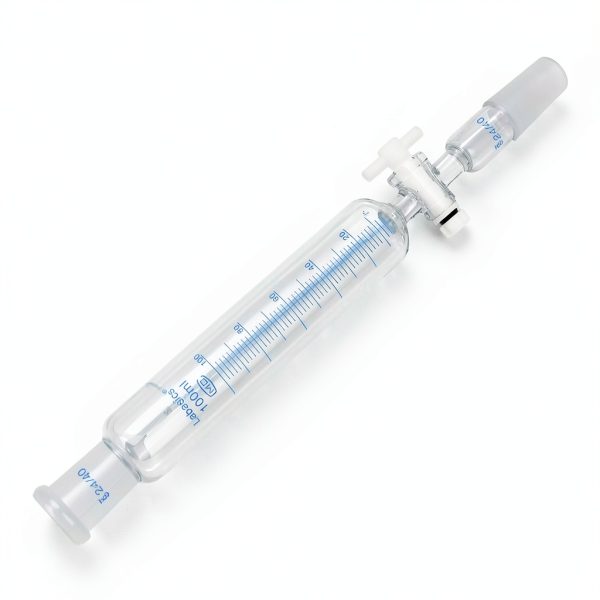 Labasics Addition Funnel 100ml Borosilicate Glass with PTFE Stopcock-5