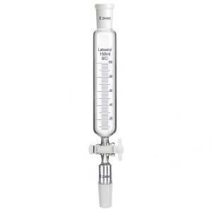 Labasics Addition Funnel 100ml Borosilicate Glass with PTFE Stopcock-0